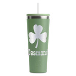 St. Patrick's Day RTIC Everyday Tumbler with Straw - 28oz - Light Green - Single-Sided (Personalized)