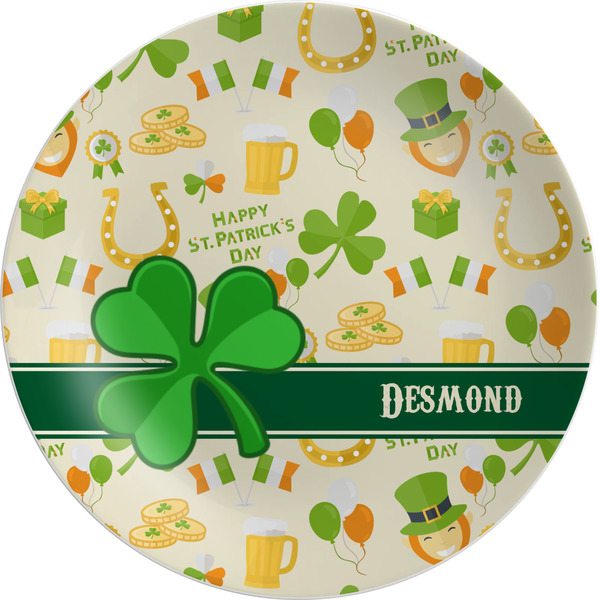 Custom St. Patrick's Day Melamine Salad Plate - 8" (Personalized)
