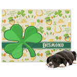 St. Patrick's Day Dog Blanket - Large (Personalized)