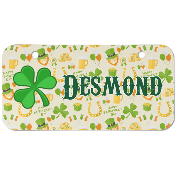 Custom St. Patrick's Day Mini/Bicycle License Plate (2 Holes) (Personalized)