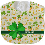 St. Patrick's Day Velour Baby Bib w/ Name or Text