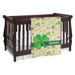 St. Patrick's Day Baby Blanket (Single Sided) (Personalized)