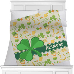 St. Patrick's Day Minky Blanket - Twin / Full - 80"x60" - Single Sided (Personalized)