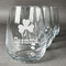 St. Patrick's Day Personalized Stemless Wine Glasses (Set of 4)