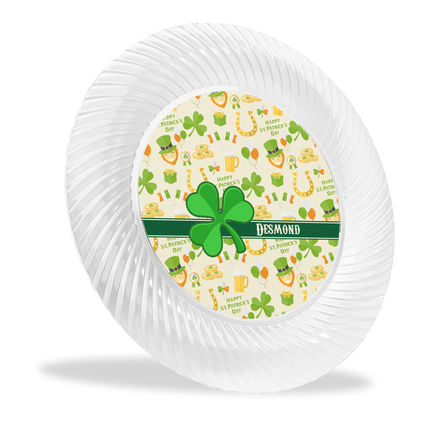 Custom St. Patrick's Day Plastic Party Dinner Plates - 10" (Personalized)