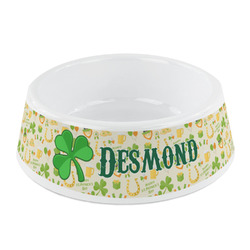 St. Patrick's Day Plastic Dog Bowl - Small (Personalized)