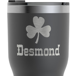 St. Patrick's Day RTIC Tumbler - Black - Engraved Front (Personalized)