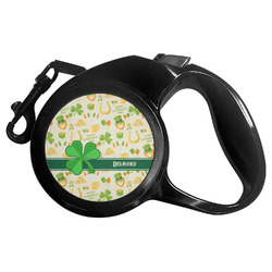 St. Patrick's Day Retractable Dog Leash - Medium (Personalized)