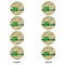 St. Patrick's Day Round Linen Placemats - APPROVAL Set of 4 (double sided)