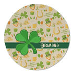 St. Patrick's Day Round Linen Placemat - Single Sided (Personalized)