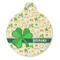 St. Patrick's Day Round Pet ID Tag - Large - Front