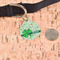 St. Patrick's Day Round Pet ID Tag - Large - In Context