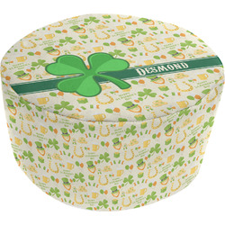 St. Patrick's Day Round Pouf Ottoman (Personalized)