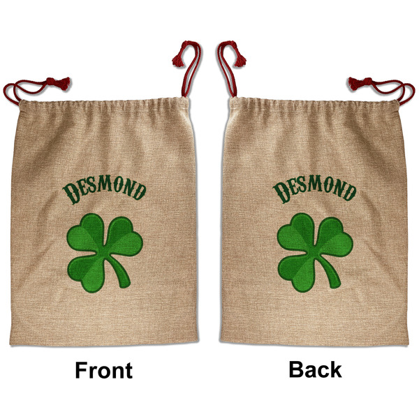 Custom St. Patrick's Day Santa Sack - Front & Back (Personalized)