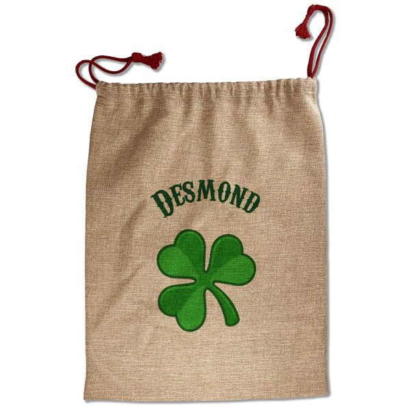 Custom St. Patrick's Day Santa Sack - Front (Personalized)