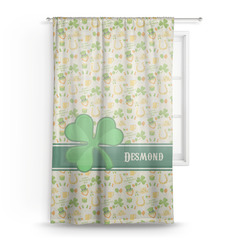 St. Patrick's Day Sheer Curtain - 50"x84" (Personalized)