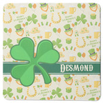 St. Patrick's Day Square Rubber Backed Coaster (Personalized)