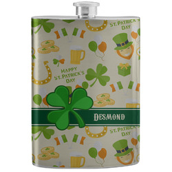 St. Patrick's Day Stainless Steel Flask (Personalized)