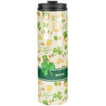 St. Patrick's Day Stainless Steel Skinny Tumbler - 20 oz (Personalized)