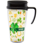 St. Patrick's Day Acrylic Travel Mug with Handle (Personalized)