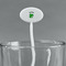 St. Patrick's Day White Plastic 7" Stir Stick - Oval - Main