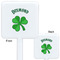 St. Patrick's Day White Plastic Stir Stick - Double Sided - Approval