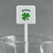 St. Patrick's Day White Plastic Stir Stick - Square - Main