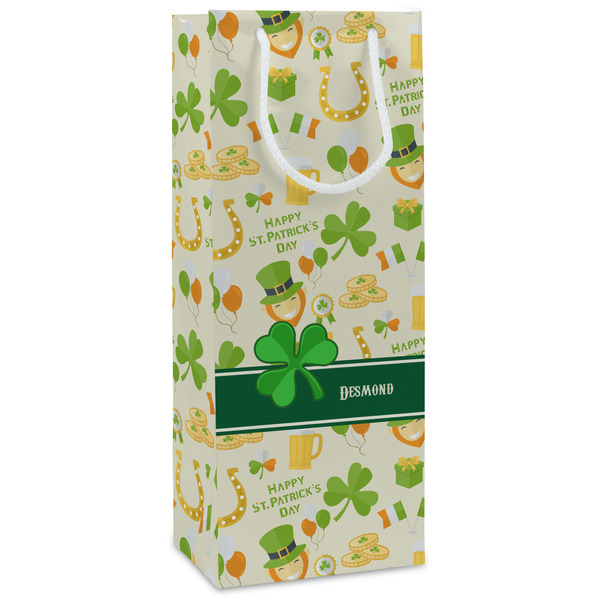 Custom St. Patrick's Day Wine Gift Bags (Personalized)