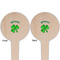 St. Patrick's Day Wooden 4" Food Pick - Round - Double Sided - Front & Back