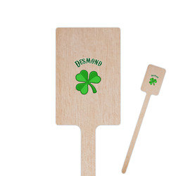 St. Patrick's Day 6.25" Rectangle Wooden Stir Sticks - Single Sided (Personalized)
