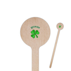 St. Patrick's Day 7.5" Round Wooden Stir Sticks - Single Sided (Personalized)