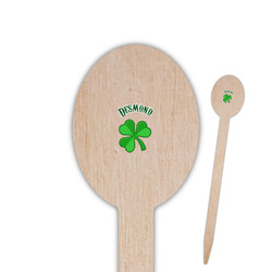 St. Patrick's Day Oval Wooden Food Picks - Single Sided (Personalized)