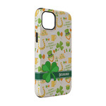 St. Patrick's Day iPhone Case - Rubber Lined - iPhone 14 Pro (Personalized)