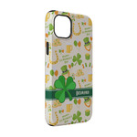 St. Patrick's Day iPhone Case - Rubber Lined - iPhone 14 (Personalized)