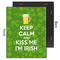 Kiss Me I'm Irish 11x14 Wood Print - Front & Back View