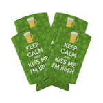 Kiss Me I'm Irish Can Cooler (tall 12 oz) - Set of 4