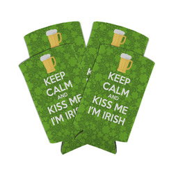 Kiss Me I'm Irish Can Cooler (tall 12 oz) - Set of 4