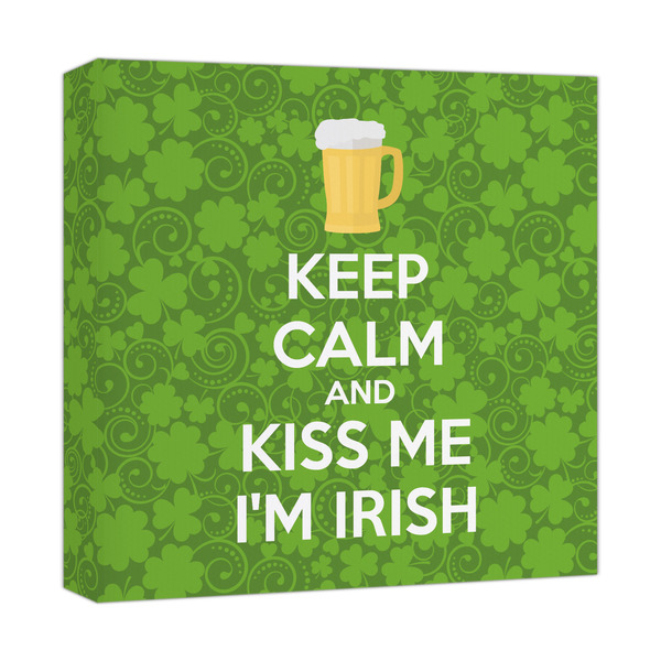 Custom Kiss Me I'm Irish Canvas Print - 12x12