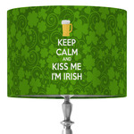 Kiss Me I'm Irish 16" Drum Lamp Shade - Fabric