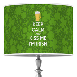 Kiss Me I'm Irish 16" Drum Lamp Shade - Poly-film