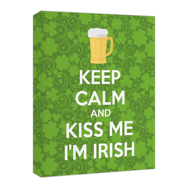 Custom Kiss Me I'm Irish Canvas Print - 16x20