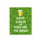 Kiss Me I'm Irish 16x20 - Canvas Print - Front View