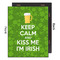 Kiss Me I'm Irish 16x20 Wood Print - Front & Back View