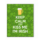 Kiss Me I'm Irish 16x20 Wood Print - Front View