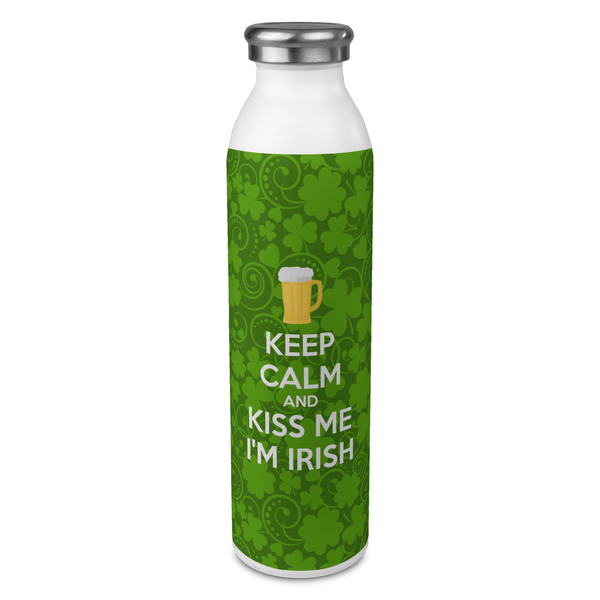 Custom Kiss Me I'm Irish 20oz Stainless Steel Water Bottle - Full Print