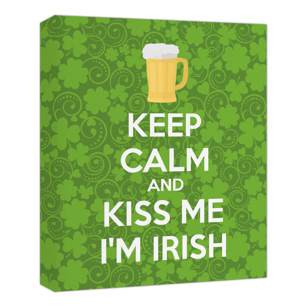 Custom Kiss Me I'm Irish Canvas Print - 20x24