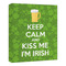 Kiss Me I'm Irish 20x24 - Canvas Print - Angled View