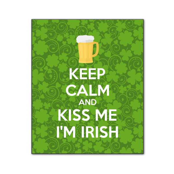 Custom Kiss Me I'm Irish Wood Print - 20x24