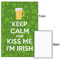 Kiss Me I'm Irish 20x30 - Matte Poster - Front & Back