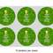 Kiss Me I'm Irish 3" Multipurpose Round Labels - Sheet